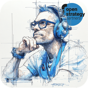 Man in headphones looking pensive