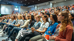 Ai imagines a conference audience image