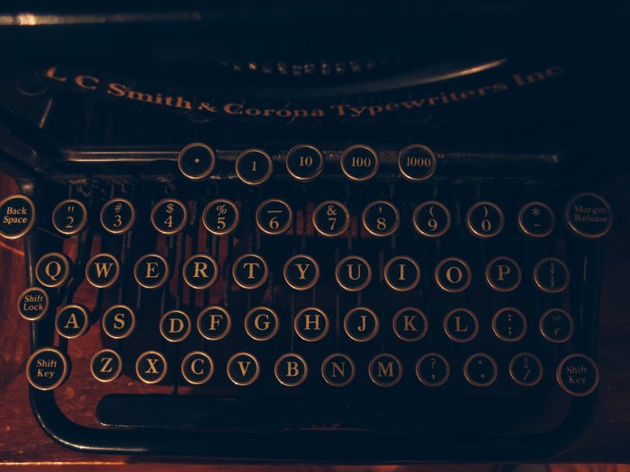 antique typewriter keyboard