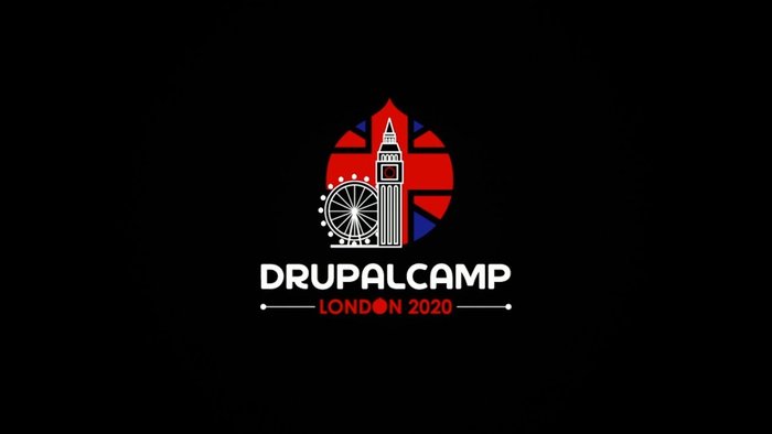 DrupalCamp London 2020 logo screen