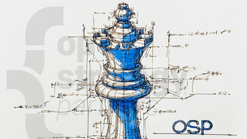 Sketch of a chess queen