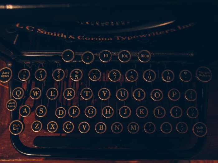 antique typewriter keyboard