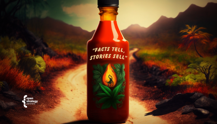 A Sriracha bottle on a hero's journey